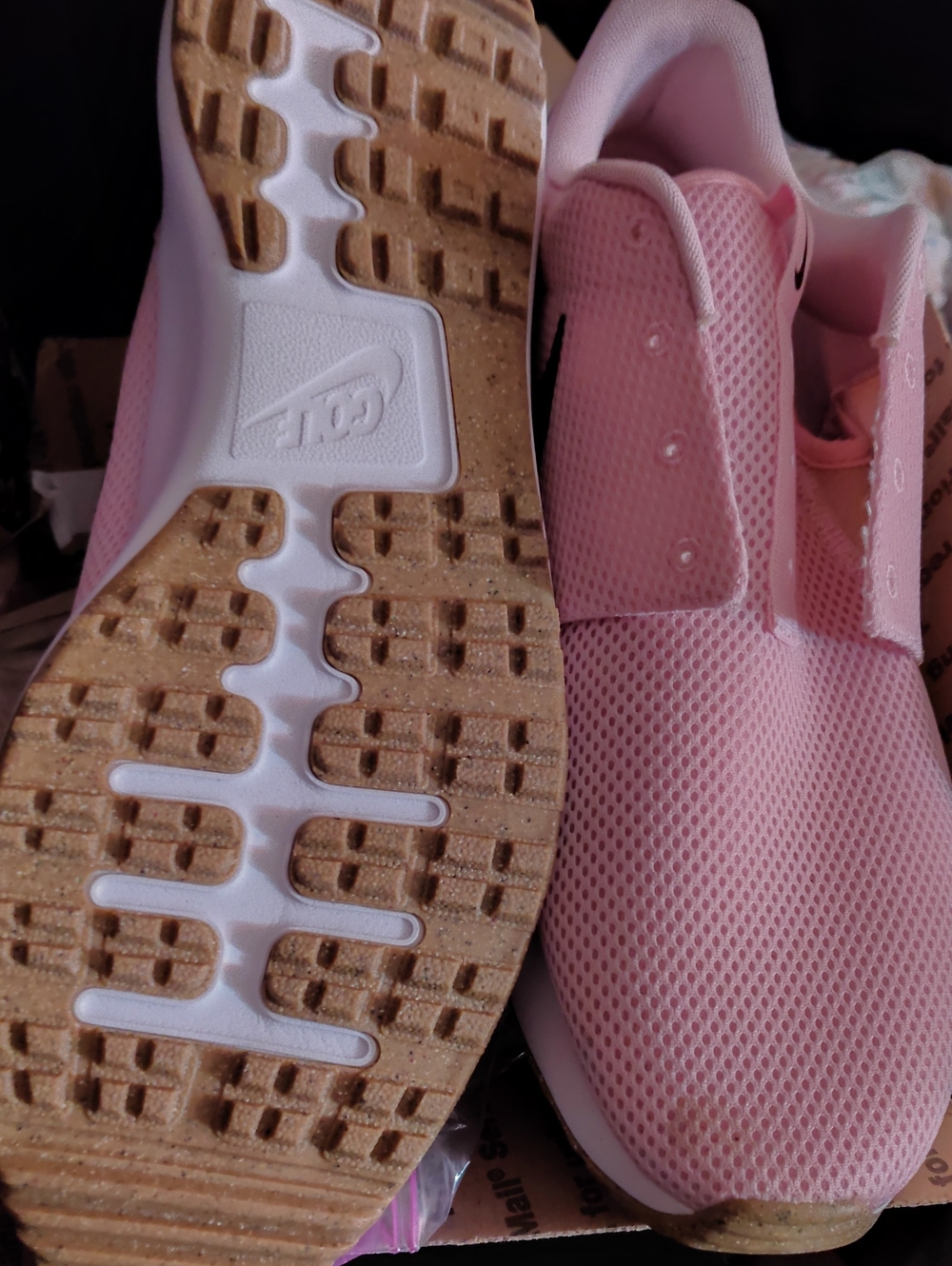 Nike Pink Mesh Athletic Slip-On Sneakers